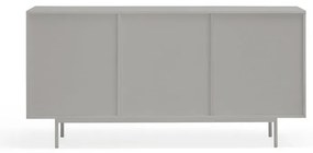 Сив/естествен нисък скрин от декор от дъб 159x80 cm Sierra – Teulat