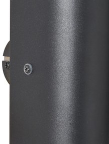 Модерна стенна лампа черна 2 светлини - Gotthard