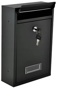 Пощенска кутия 21,7x32 cm черна