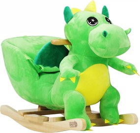 Плюшено люлеещо се животно за деца със звукови ефекти Кафяво