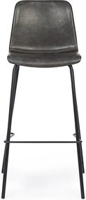 Тъмносив тапициран бар стол (височина на седалката 75 cm) Kyra – Bizzotto