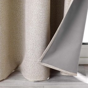 Бежова затъмняваща завеса 140x260 cm Crepuscule – douceur d'intérieur