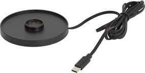 Външна настолна лампа черна акумулаторна вкл. станция за зареждане IP65 - Grill
