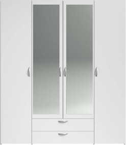 Гардероб Dorm 4-door с огледало-Leuko