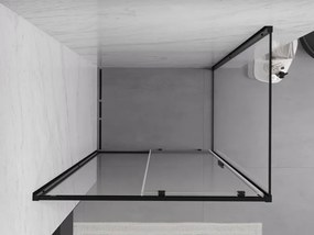 Mexen Exo плъзгаща се душ кабина 120 x 90 см, прозрачна, черна - 8151-120-090-70-00