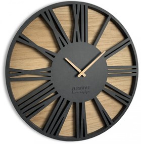 Луксозен дървен часовник с диаметър 50 см ROMAN LOFT Диаметър 50 см