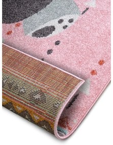 Розов детски килим 160x235 cm Panda - Hanse Home