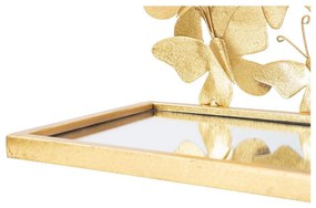 Нощно шкафче в златисто Butterfly – Mauro Ferretti