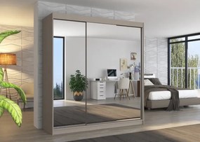 Гардероб Poros 200 Sliding-сиво-бежово