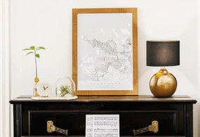 Настолна лампа F&amp;H Foro-34φ 17β 53ψ cm-Bronze-Black