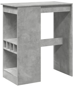 854340 vidaXL Бар маса с рафтове, 90x47,5x103,5 см, инженерно дърво