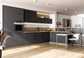 Долен ъглов шкаф Vento DKN-100/82 100(80)см Антрацит