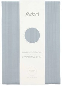 Светлосиньо единично спално бельо от дамаск 140x200 cm Noble – Södahl