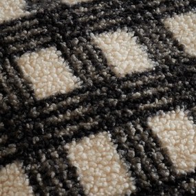 Черно/кремаво единично спално бельо от микроплюш 135x200 cm Cosy Borg Sherpa - Catherine Lansfield