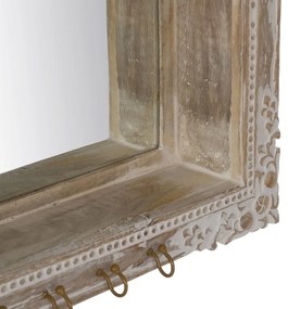 Стенно огледало масивно дърво 61x38 cm – Ixia