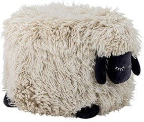 Кремав вълнен детски пуф Dolly – Bloomingville Mini