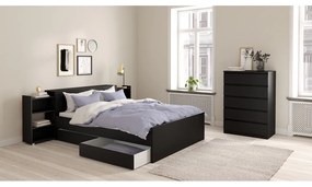 Черни чекмеджета за под леглото в комплект от 2 бр. Naia – Tvilum