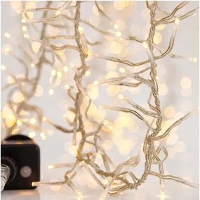 LED външен гирлянд CLUSTER 1152xLED/8 функции, 12 м, IP44, топла бяла светлина