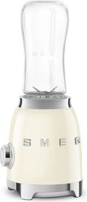 Блендер Smeg PBF01CREU, 300W, 2x 600 мл, 20000-24000 об/мин, Противоплъзгаща основа, Без BPA, Неръждаема стомана, Крема