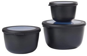 Кутии за храна 3 бр. Nordic black – Mepal