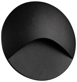 Kanlux 39121 - LED стълбищно осветително тяло EXIN LED/2,5W/230V 3000K IP65 черно, кръгло