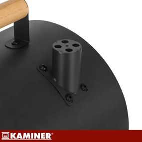 Туристическа скара на дървени въглища с капак