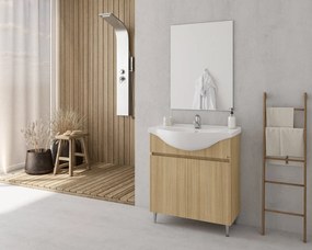 Комплект за баня Drop Alfa 85 Slim-Естествен светъл цвят