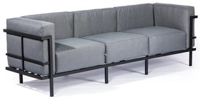 Графитно сив градински диван с три места Bellisima - Bonami Selection