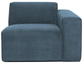 Син модулен диван от рипсено кадифе (десен ъгъл) Sting – Scandic