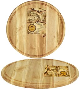 Maysternya - Дървена дъска за пица ф31хh1.5см (8907-1)