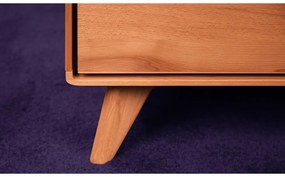 Нисък скрин от букова дървесина 134x63 cm Greg - The Beds