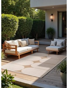 Килим за открито и закрито в цвят слонова кост и бежово 200x290 cm Duet Bowen – NORTHRUGS