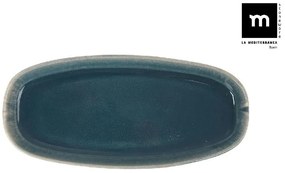 Плато овал LA MEDITERRANEA Ocean, 26х12х2 cm, Порцелан