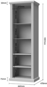 Витрина висока Tahoma 2D-Anthraki