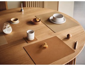 Декоративна дървена кутия за съхранение в естествен цвят ø 11x3 cm Circle S – LIND DNA