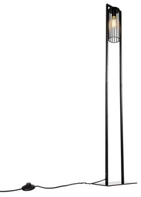 Интелигентна модерна подова лампа черна вкл. WiFi ST64 - Balenco Wazo
