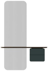 Тъмнозелен/кафяв комплект за коридор в дъбов декор One More Look - UMAGE