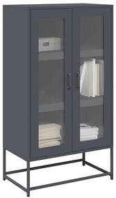 853358 vidaXL Висока дъска антрацит 68x39x123 cm Стомана
