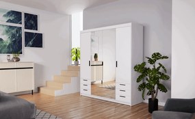 Гардероб Ester 4D6S 4 врати-Leuko