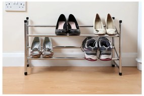 Метален телескопичен стелаж за обувки в сребрист цвят – Premier Housewares