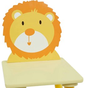 GINGER HOME К-кт дървена маса с 2 столчета ANIMALS