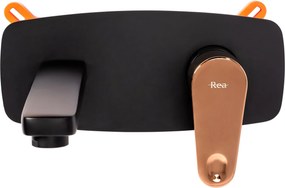 смесител за вграждане Rea MILD BLACK ROSE GOLD + BOX