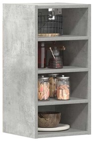 854169 vidaXL Висящ шкаф "Рига", сив, 30x29,5x60 см, инженерно дърво