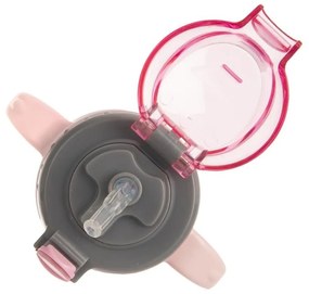 Светлорозово бебешко шише от неръждаема стомана 330 мл - Orion