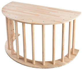 Люлка от масивен бор в естествен цвят 60x100x60 cm Montessori – Little Nice Things