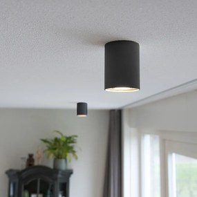 Прожектор черен и стоманен въртящ се и наклонящ се - Rondoo up