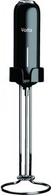 Мини миксер за фрапе и мляко Oliver Voltz OV51163G, 0.5W, Поставка, 2xAA, Черен