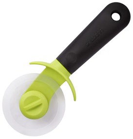Нож за пица Trebonn Willy 1523210, 22 см, Мека дръжка, Премахващо се острие, Черен/Жълт