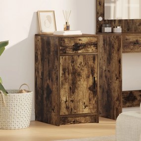 Sonata H Страничен шкаф Опушен дъб 40x41x75 см от инжектирано дърво