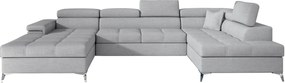 Ъглов диван Galeano-Left-Gray Light
